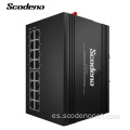 16 puertos RJ45 INDUSTRIAL ETHERNET MAGABLE POE Switch